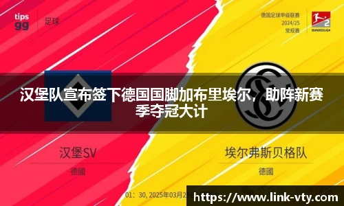 汉堡队宣布签下德国国脚加布里埃尔，助阵新赛季夺冠大计